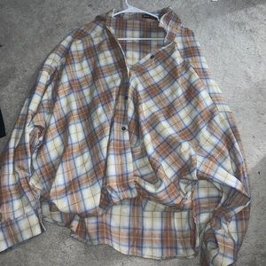 Brand new never worn shein Cross over flannel :)